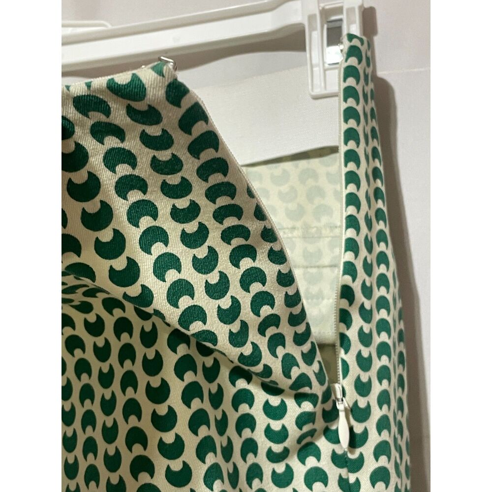 A new Day Green Patterned Slim Skinny Crop Pants Stretch High Waist Size 10 - Picture 6 of 15